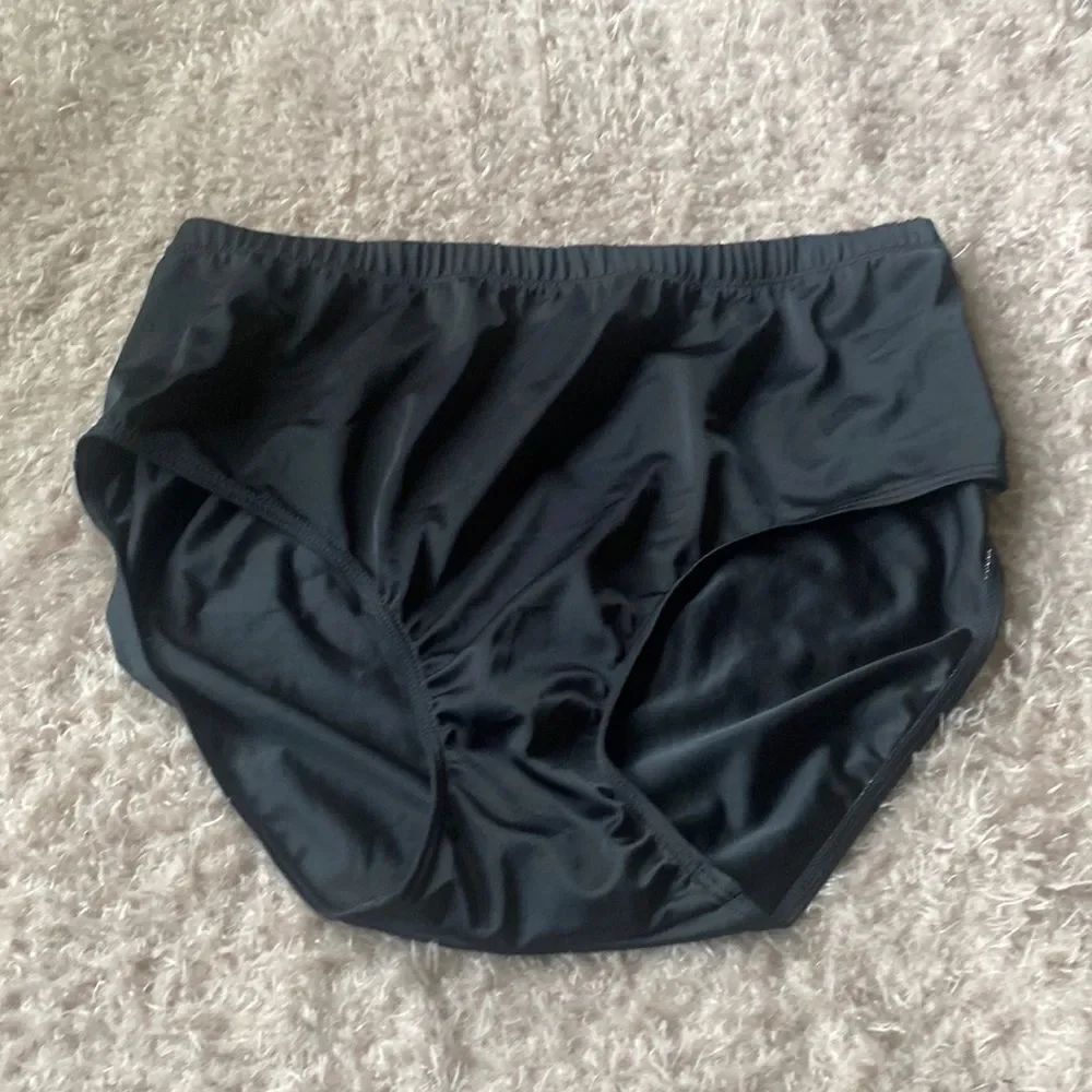 Plus Size designer swimsuit SWIM skirt cover up shorts bikini panties 20 black